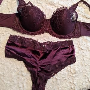 New Purple Lingerie Set-38D